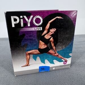 PiYo Live Round 35 Beachbody Workout DVD & Music CD 2 Disc Set Fitness Cardio